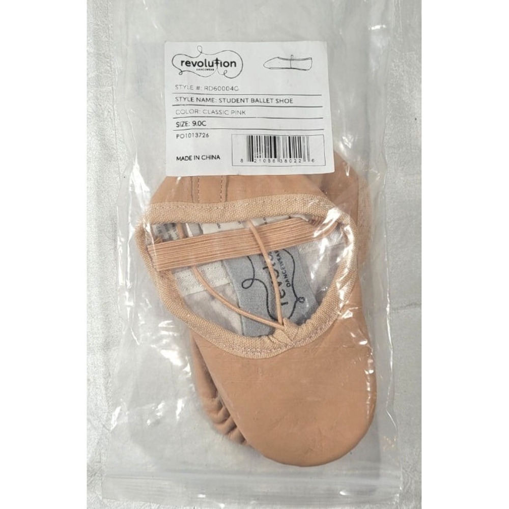 Revolution Toddler Girl's Student Ballet Slipper Shoes - Classic Pink‎ - Sz 9C